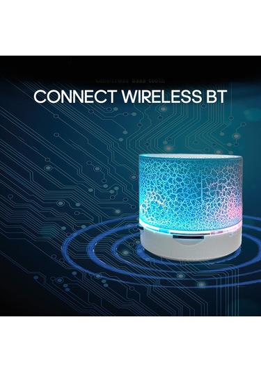 Singree "kablosuz Mini Hoparlör: Çok Renkli Led, Tf Kart Ve Aux Girişli, Taşınabilir Bluetooth Hoparlör"