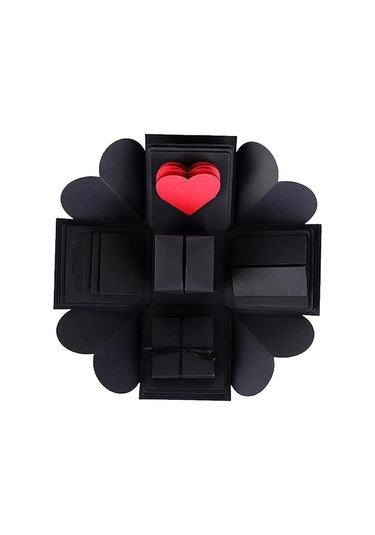 Yaratıcı Dıy El Yapımı Fotoğraf Albümü Hatıra Kitabı Sürpriz Patlama Hediye Kutusu, Bitmiş + Pvc Versiyon