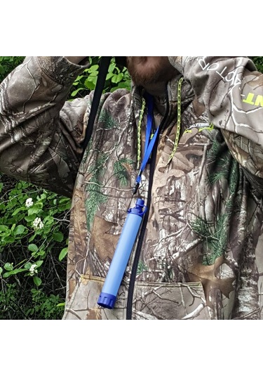 Teltree Acil Durumlar İçin Taşınabilir Su Filtresi, Kamp Ve Doğa Yürüyüşlerinde Kullanım İçin Pratik Çözüm, 1500l Kapasiteli. Mavi