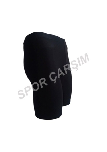 Evox Sporcu Taytı Ve Şort Altı Tayt Full Likralı Siyah