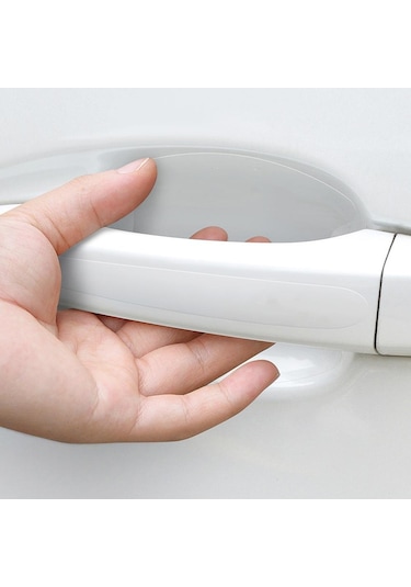 Seametal 8 Adet Tpu Araba Kapı Kasesi Çizilmez Etiket Temizle Kapı Kase Kolu Koruma Etiket Araba Aksesuarları