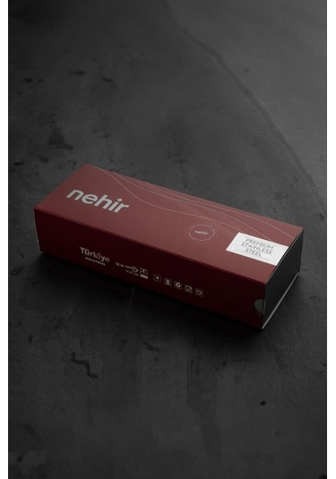 Nehir Deniz Sade 5 Parça Paslanmaz Çelik Servis Takımı Gri