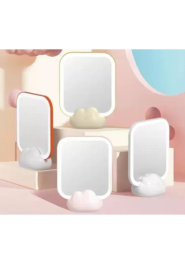 Led Işıklı Taşınabilir Makyaj Aynası - 1 Adet Çok Renkli