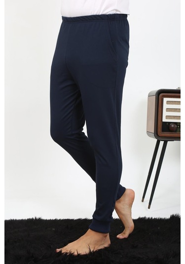 Akbeniz Erkek Pamuk Tek Alt Pijama Lacivert 27551