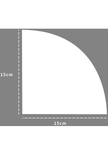 Suntek Asılı Köşe Raf Duvar Depolama Tutucu Hafif 15cm-beyaz Diğer