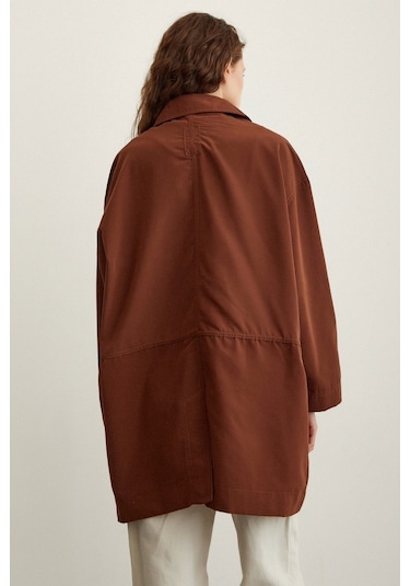 Never More Torba Cepli Trençkot Kahve