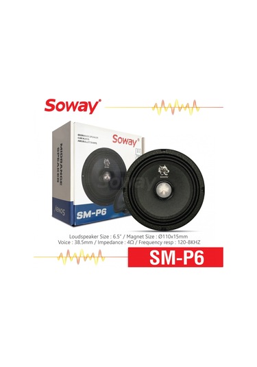 Soway P6 16 Cm Kurşun Göbek Profesyonel Midrange 300w 100rms 2adt