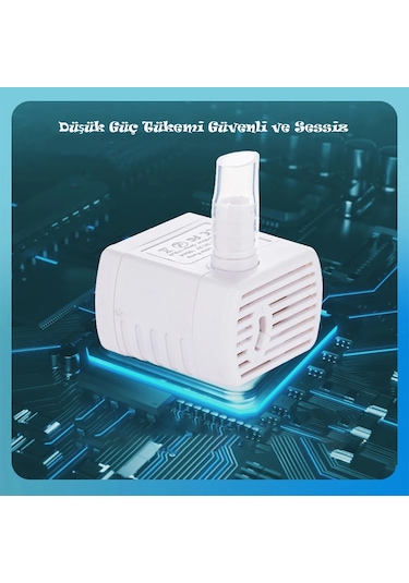 Techtic Kedi Köpek İçin Sessiz Su Çeşmesi Otomatik Su Pınarı Usb