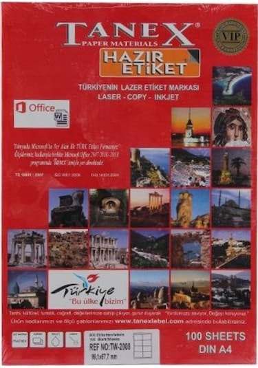 Tanex Tw-2008 99 X 67 Mm Etiket
