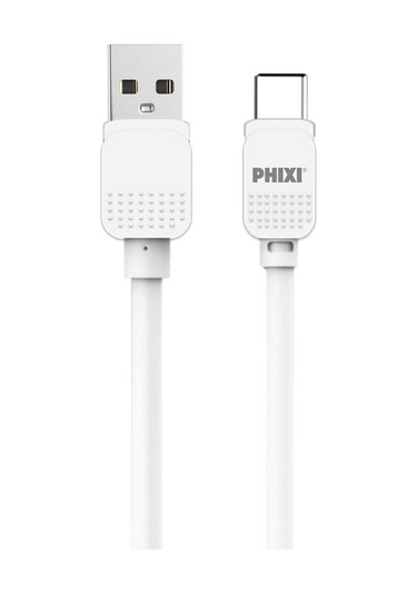 Phixi CB405T Basic 30 CM Type-C Usb Şarj Ve Data Kablosu Beyaz
