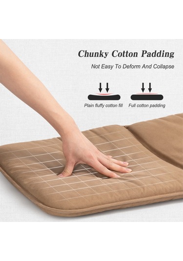 Suofeng Kamp İçin Tek Ve Çift Kişilik Sıcak Ped Seti Kamp Evi Sandalye Minderleri Sandalyesiz Siyah Tek Siyah