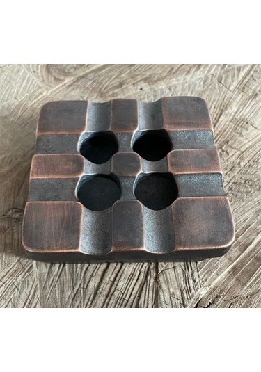 Antik Pirinç Küllük Puro Küllüğü Siğara Küllük 10 10cm