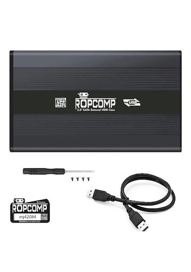 Ropcomp 2.5" Usb 2.0 Sata Harici Harddisk Kutusu Metal