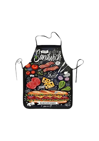 Pişirme Önlüğü Kolsuz Rahat Giyen Net Ve Gerçek Görüntü Yeniden Kullanılabilir Anti-leke Polyester Pizza Önlük & Eldiven 56408792