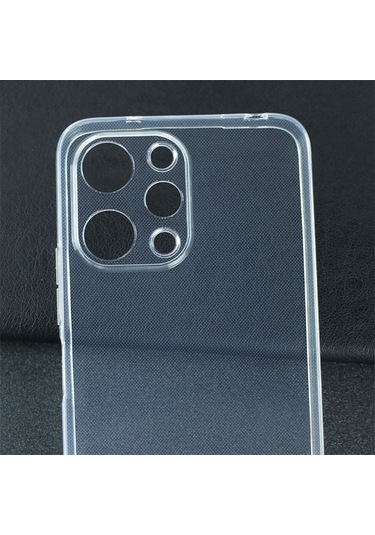 Prolysus Xiaomi Redmi 12 Kılıf Kamera Korumalı Şeffaf Yumuşak Silikon Kılıf