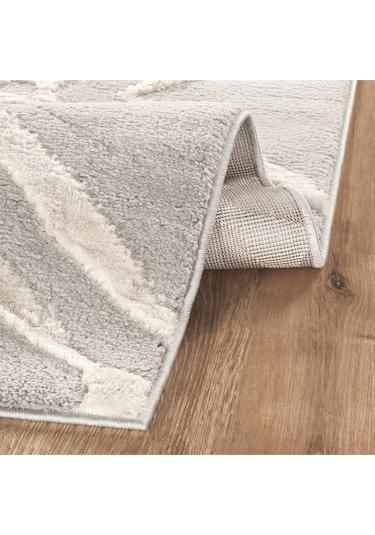 Kaşmir Halı 7/24 Plushy Doha Gri 80x300 Cm Gri