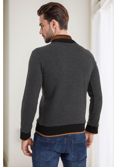 9039 Dewberry Erkek Sweatshırt-antrasit Antrasit