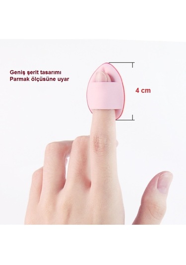 Melien Mini Puf Parmak Yüz Makyaj Süngeri 3'lü