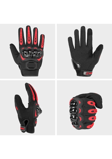 Probiker Riding Biker Motosiklet Eldiveni Korumalı Parmak Okuyucu Motor El