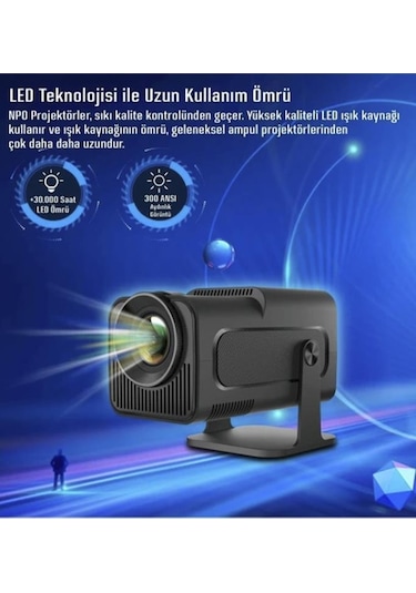 Torima HY320 Mini Bluetooth Android Taşınabilir Projeksiyon Cihazı
