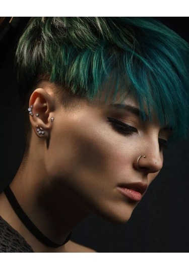 Spikes Titanyum Halka Septum, Kulak, Burun Piercing Küpesi 73306153 Diğer