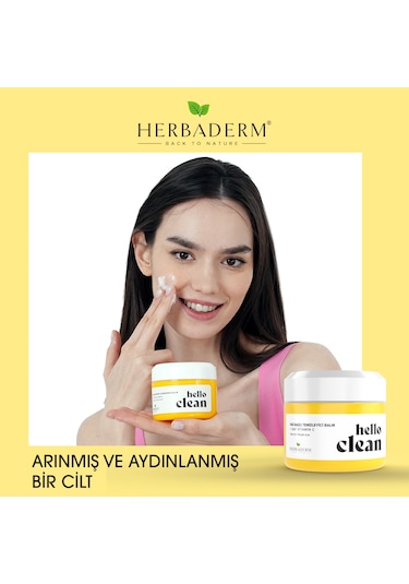Herbaderm Hello Clean Aydınlatıcı Yağ Bazlı Temizleyici Balm 100 ML