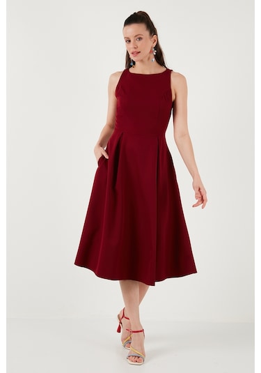 Lela Bayan Elbise 6051963 Bordo