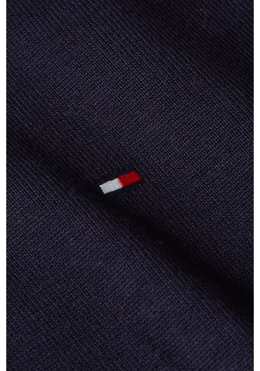 Tommy Hilfiger Erkek Yuvarlak Yaka Cotton Crew Neck Kazak - Lacivert Blue