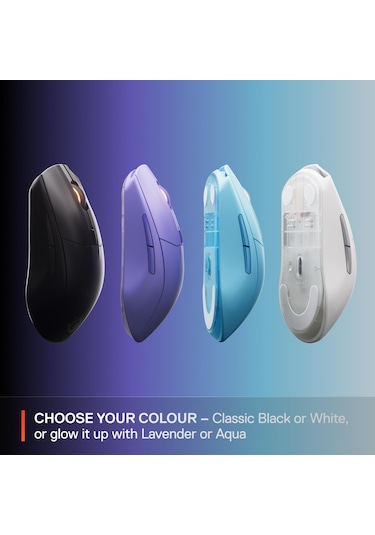 Steelseries Rival 3 Wireless Gen 2 Gaming Mouse - 2.4ghz Ve Bluetooth Bağlantı - Lila Rival 3