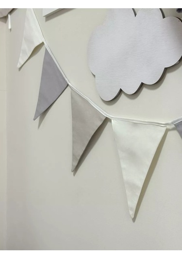 Mamibro Kumaş Bayraklı Işık Zinciri 201246483 Çok Renkli