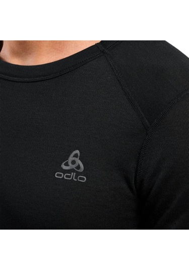 Odlo Actıve Warm Bl Top Crew Neck S/s 6000 Siyah