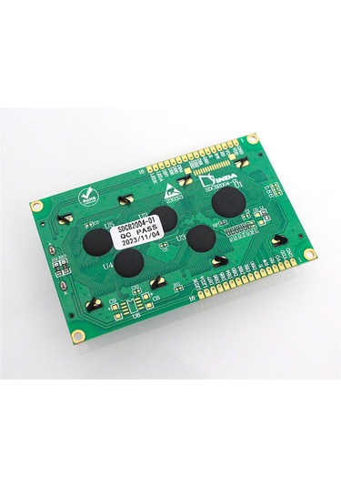 20×4 LCD Ekran 2004 HD44780 – Endüstriyel/CNC Kontrol Paneli STN Yeşil 5V SDCB2004-01