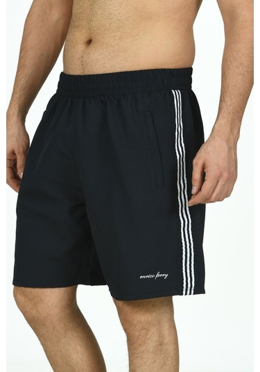 Enrıco Ferry Erkek Yanları Şerit Büyük Beden Deniz Şortu Edy2373B