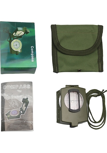 Yaozixa Zinc Alloy Abs Feng Shui Pusula, 24 Dağlar, Yüksek Hassasiyet, Isı Su Geçirmez, Gezginlik Kamp Mantık, Gölge Okuma, Rotatif Dial