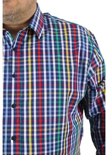 Starbattal Büyük Beden Erkek Piqquare Gömlek 23360 YESIL