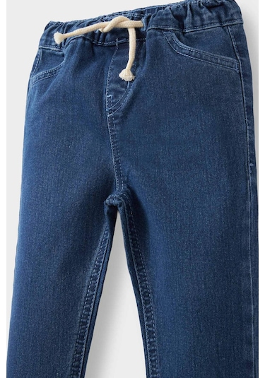 Defacto Erkek Bebek Beli Lastikli Jean Pantolon D2520a525aunm28 Mavi