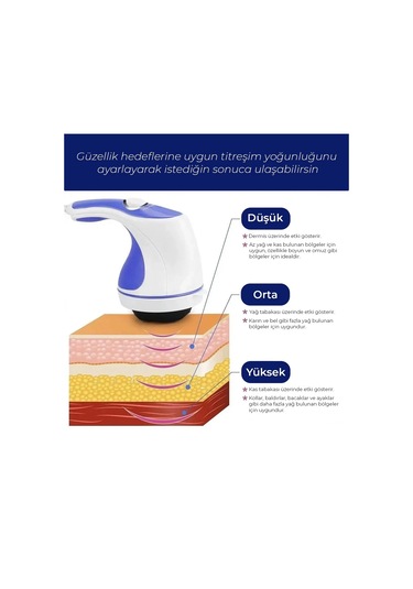 Ma - 118 Super Effective Masaj Aleti Zayıflama Selülit Sıkılaştırıcı Rahatlama 4741 Açık Mavi