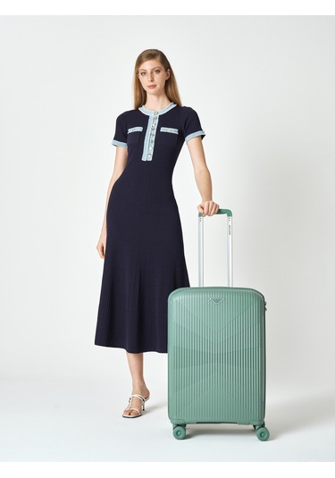 Pierre Cardin Unisex Orta Boy Valiz 04pc8009-02 Yeşil