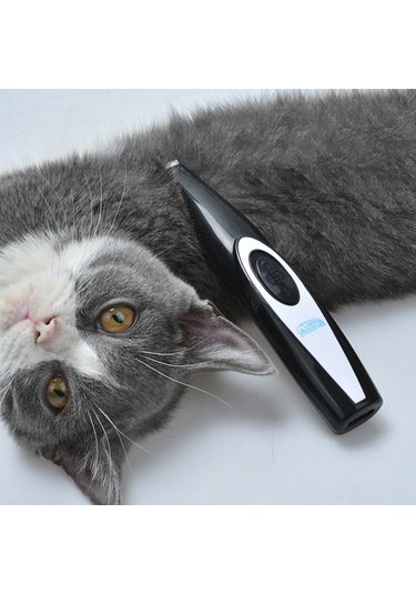 Xiyyadms Köpek Ve Kedi Ayak Tüy Kesici, Yerel Kırpma Elektrikli Makas, Abs Malzeme, Pil Dahil, 6w Güç, Pratik Kullanım