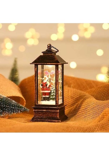 Novahub Yeni Yaratıcı Yağ Parlayan Noel Mum Masaüstü Lambası Lambası Lambası Gece Dekorasyon 20 Du 20