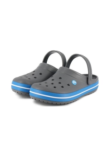 Crocs Unisex Crocband Terlik Charcoal/Ocean Gri