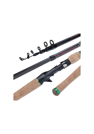 MSO Casting Rod 2.4 M Karbon Fiber Teleskopik  Olta Kamış