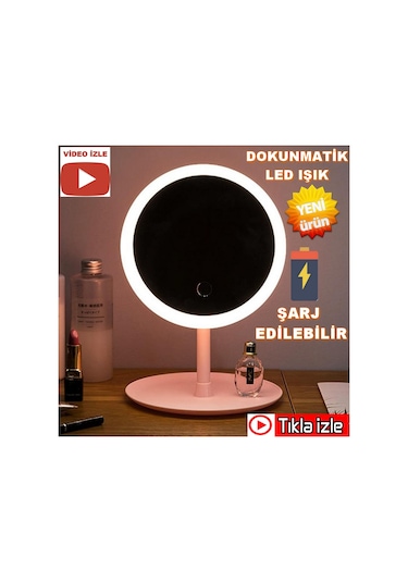 Şarjlı Led Işıklı Dokunmatik Makyaj Lambası