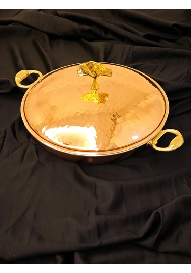 Moda Bakır Bakır Kapaklı Sahan 22 Cm Diğer