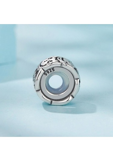 Fastbuy S925 Ayar Gümüş Platin Kaplama Sevimli Kedi Silikon Spacer Boncuk Takı Scc3041 Çok Renkli Çok Renkli