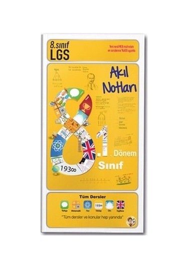 Tonguç Akademi 8. Sınıf Akıl Notları 1.dönem