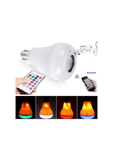 Kumandalı Bluetooth Hoparlör Ampul Ld-37 4741
