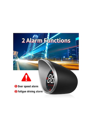 Maiyame G5 Araba Hud Görüntüleyici: Hız, Kilometre, Pusula, Gps İkonu Hız Ve Yorgunluk Alarmı Km/h/mph Dönüştürme Usb İle Kolay Kurulum