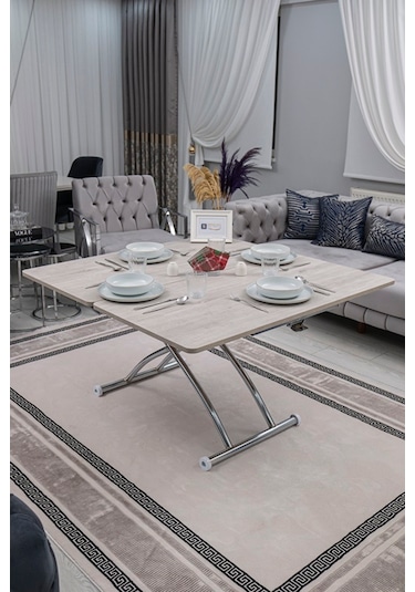 Juppo Üst Tabla Mdf Lizbon Oval Köşe Alt Krom Dışa K