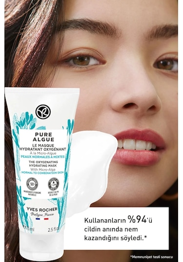 Yves Rocher Normal Ve Kuru Ciltler Için Pure Algue Prebiyotik Nem 75 ML